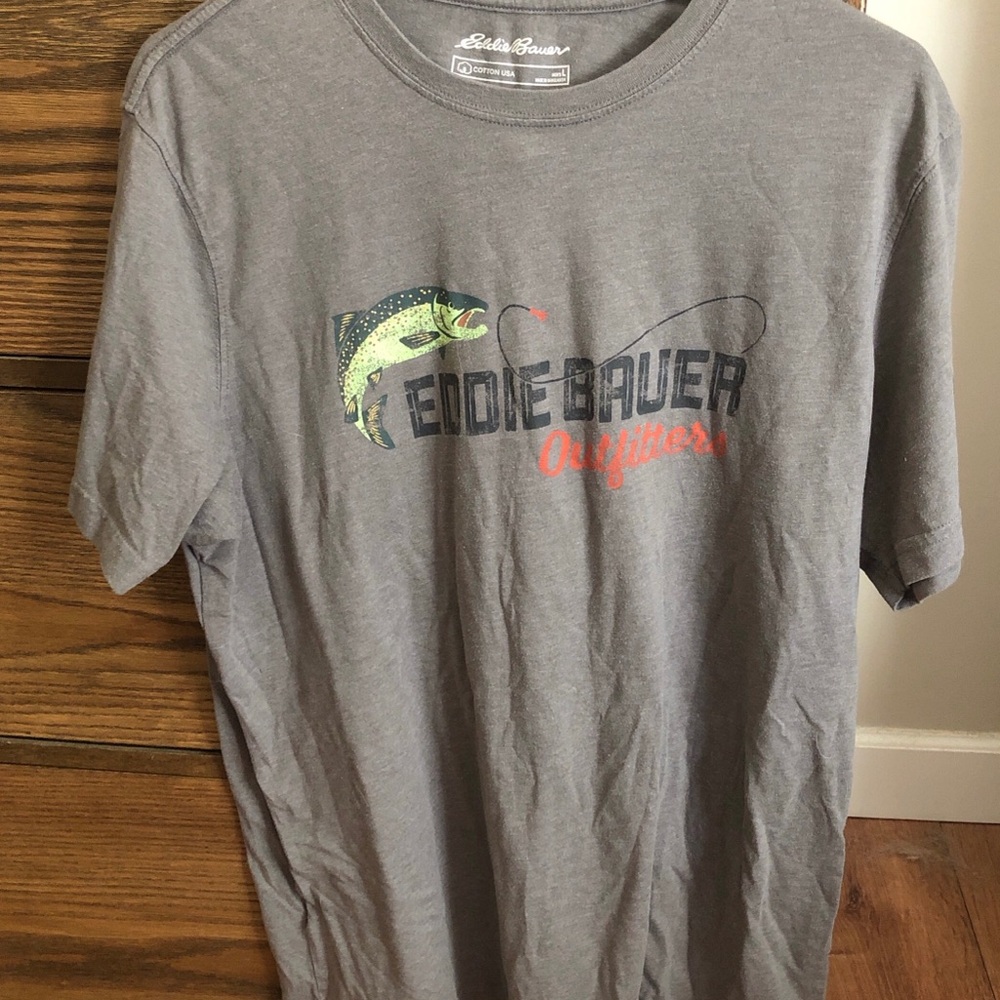 Eddie Bauer Gray Short Sleeve Tee